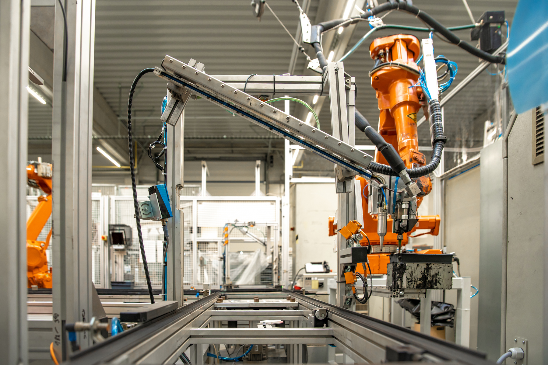 Factory with Robotic Arms 